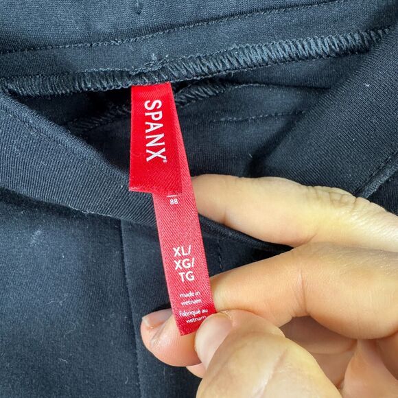 Spanx Smooth PerfectFit Ponte Slim Straight Pants Women's Extra Large Black - Picture 3 of 11